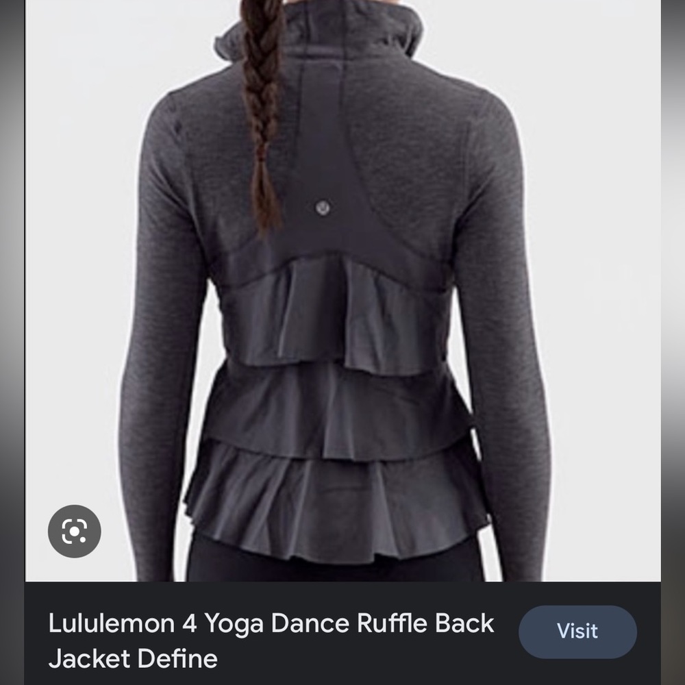 Lululemon back ruffle jacket